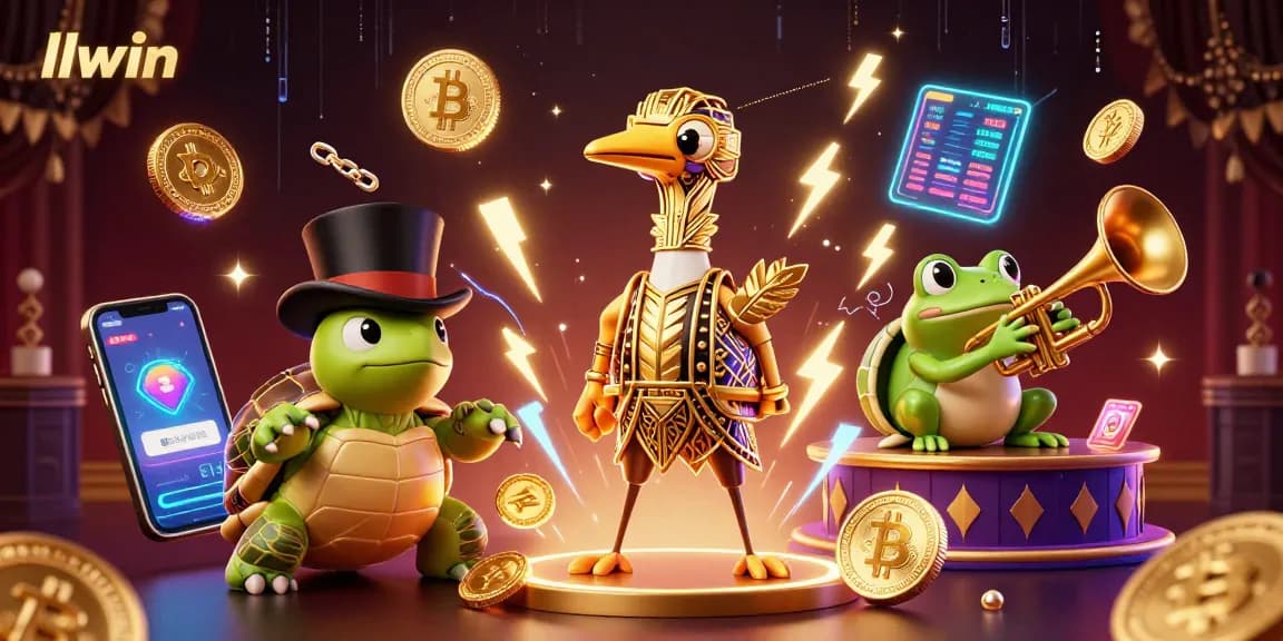 Spin and win at llwin with exciting 3D illustrations showcasing vibrant casino experiences.