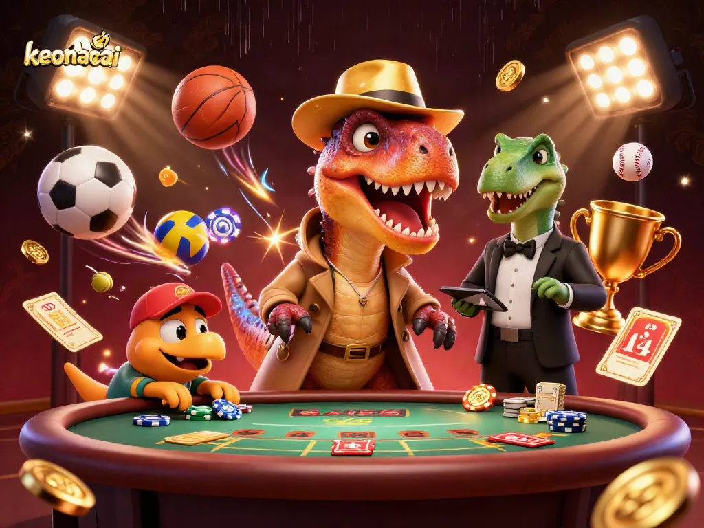 Catch thrilling keonhacai action with a velociraptor at a blackjack table, stegosaurus pit boss, and cheeky pickpocketing!