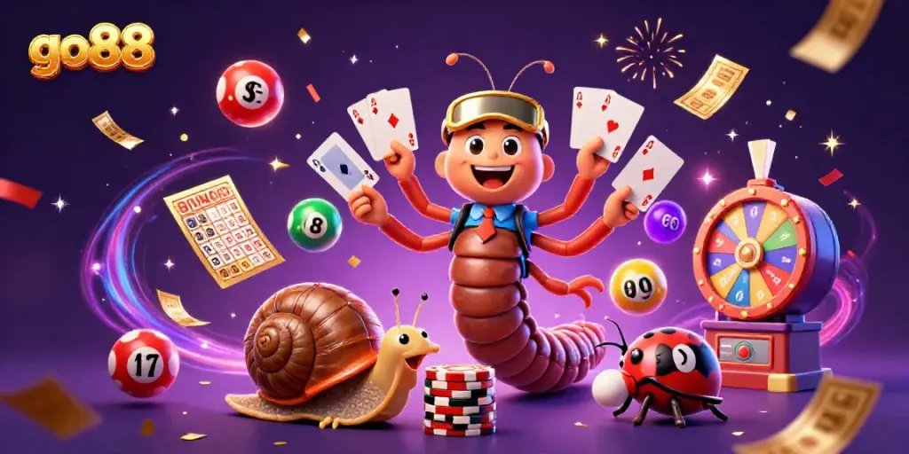 Experience exciting gaming action with go88's vibrant casino characters and elements!