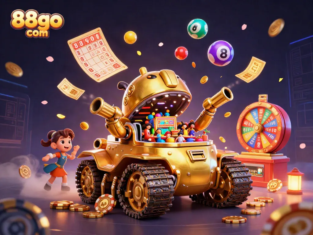 Experience the thrill of gaming at 88go com with a vibrant casino illustration brimming with excitement and fun.