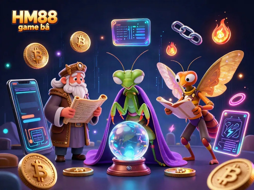 Engage in thrilling action with HM88 game bài featuring vibrant casino elements and mystical characters.