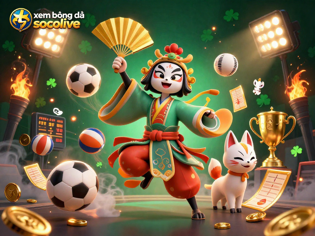 xem bóng đá socolive with dynamic sports elements and cinematic effects create a vibrant online action
