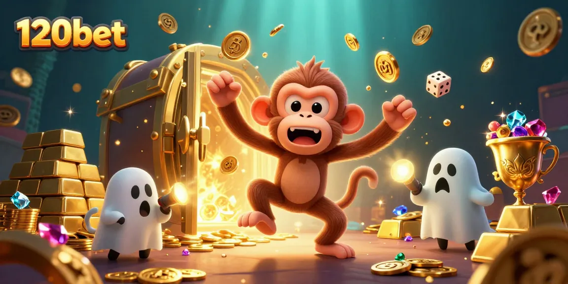 Catch the thrilling action at 120bet, where a mischievous monkey juggles golden treasures in an enchanted casino.