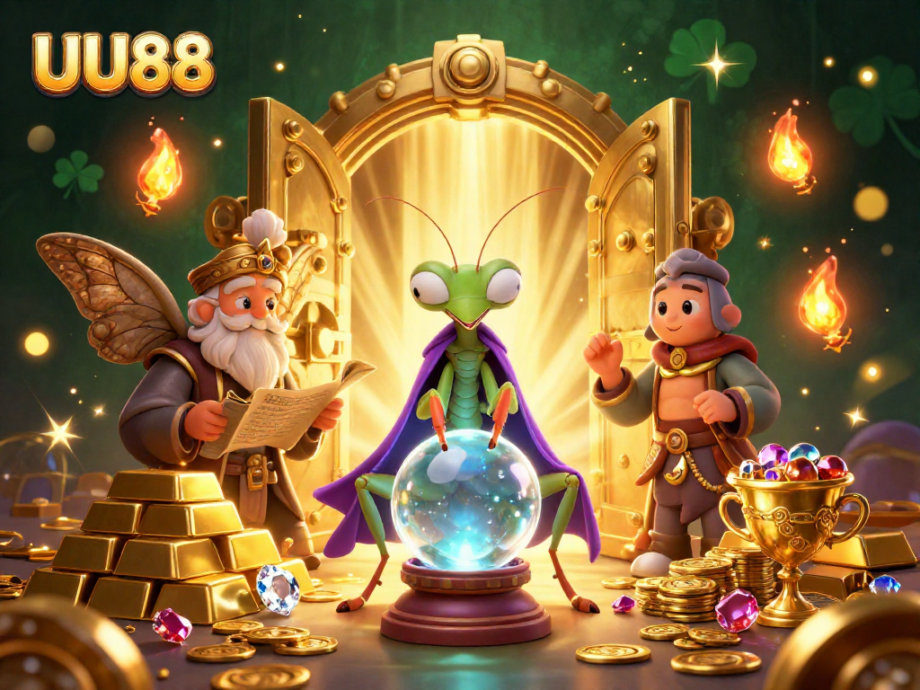 Experience the thrill of UU88 with our vibrant casino illustration showcasing excitement and fortune!