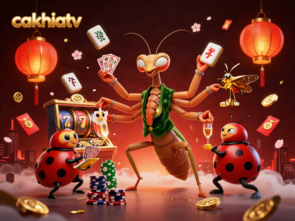 Experience cakhiatv's vibrant casino scene with a card sharp and ladybug pit boss.