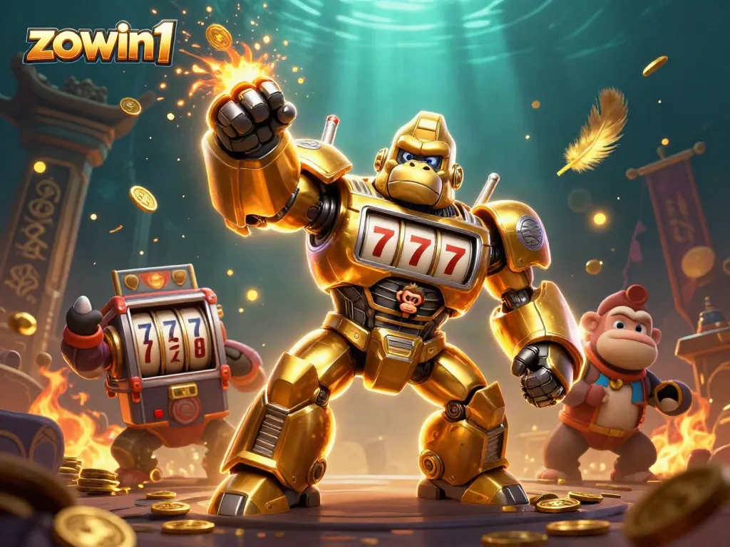 Play thrilling games with zowin1 in an exciting and dynamic 3D casino scene.