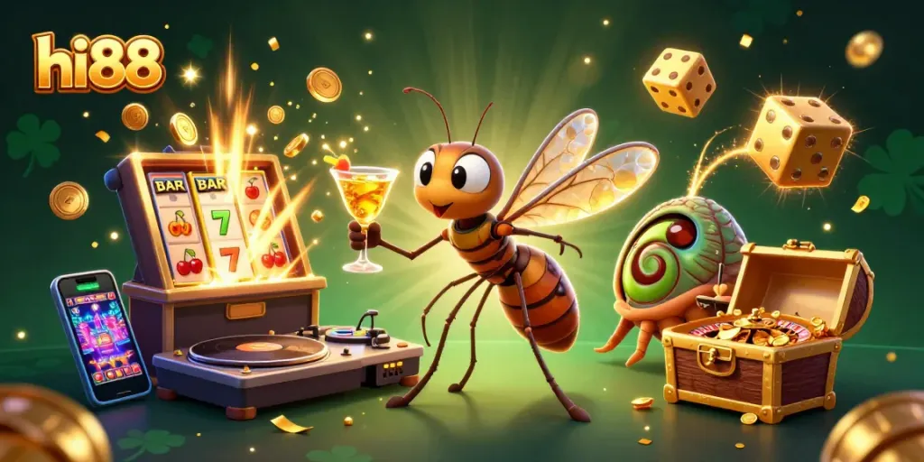 Experience high-octane excitement in hi88's animated casino world, bursting with games and dazzling visuals.