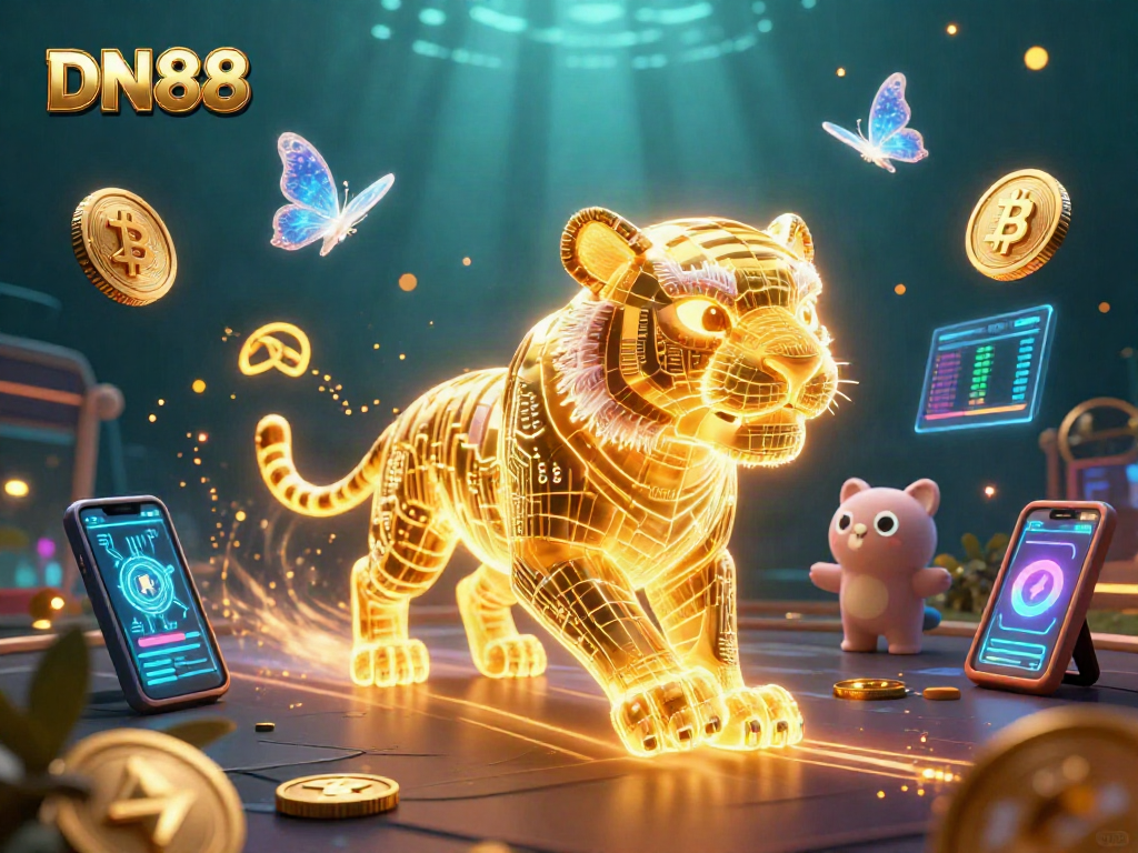 Experience excitement at DN88 with dynamic 3D casino elements and vibrant, energetic visuals