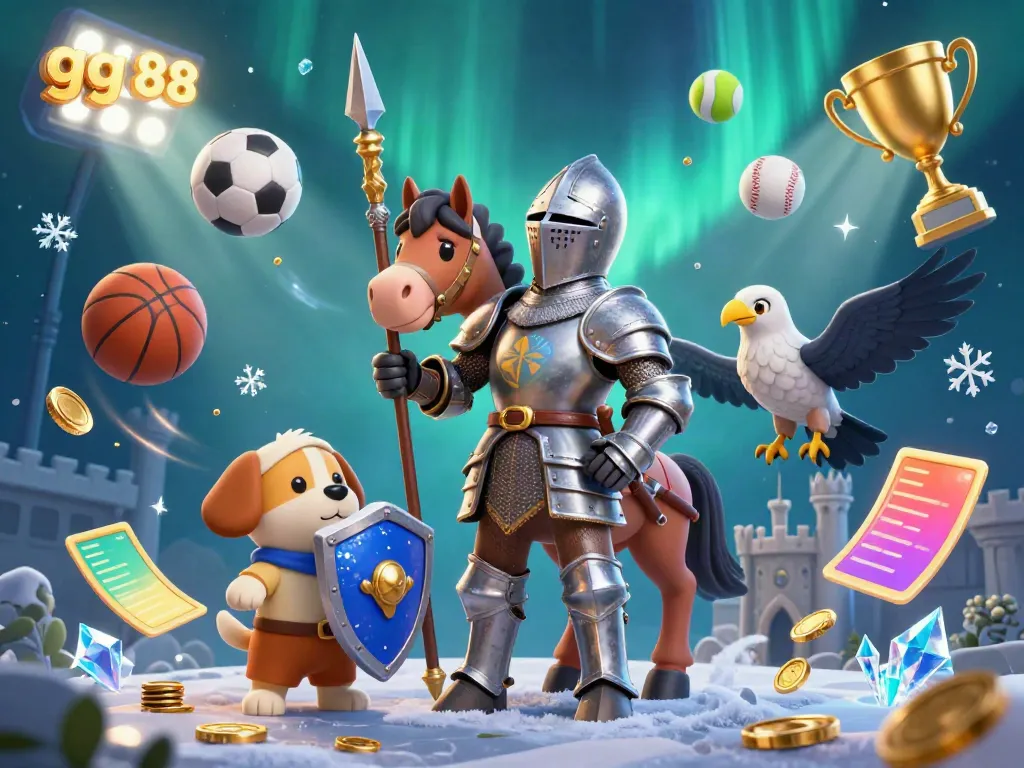 Experience thrilling games with gg 88 through this vibrant, dynamic illustration of online betting elements