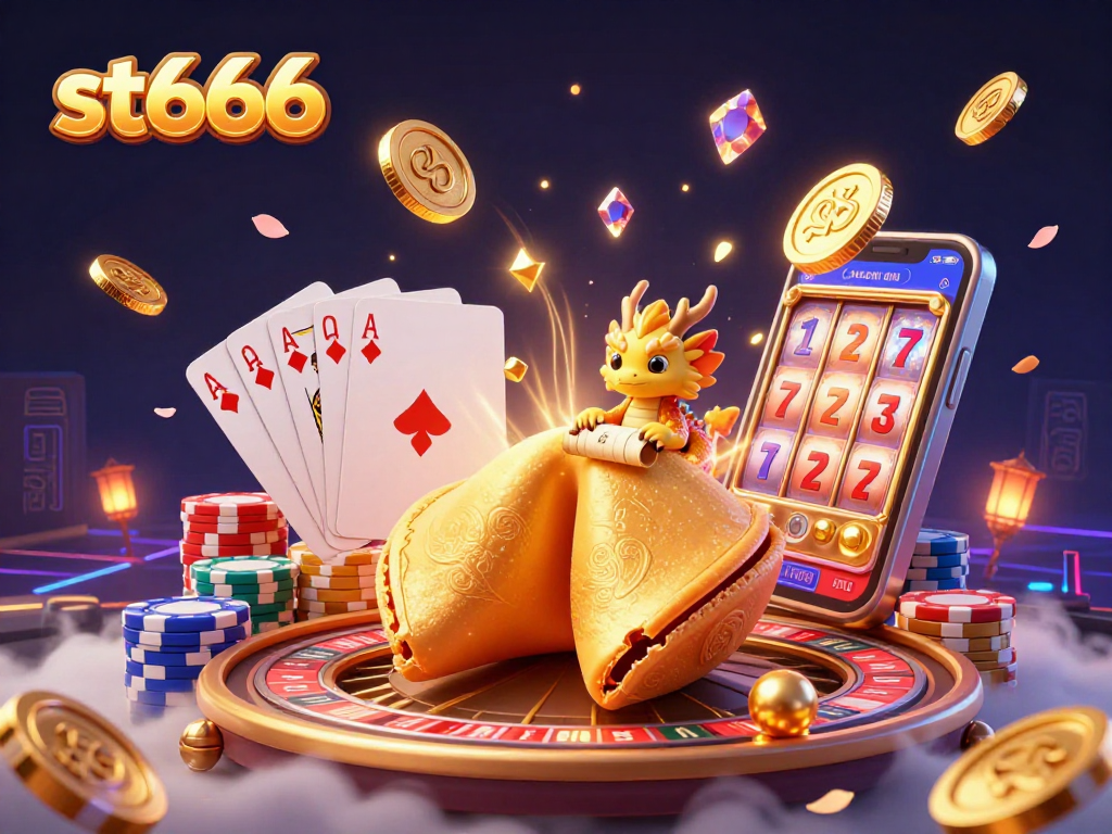 Experience thrilling wins at st666 with dynamic casino games, fortune cookies, and golden rewards.