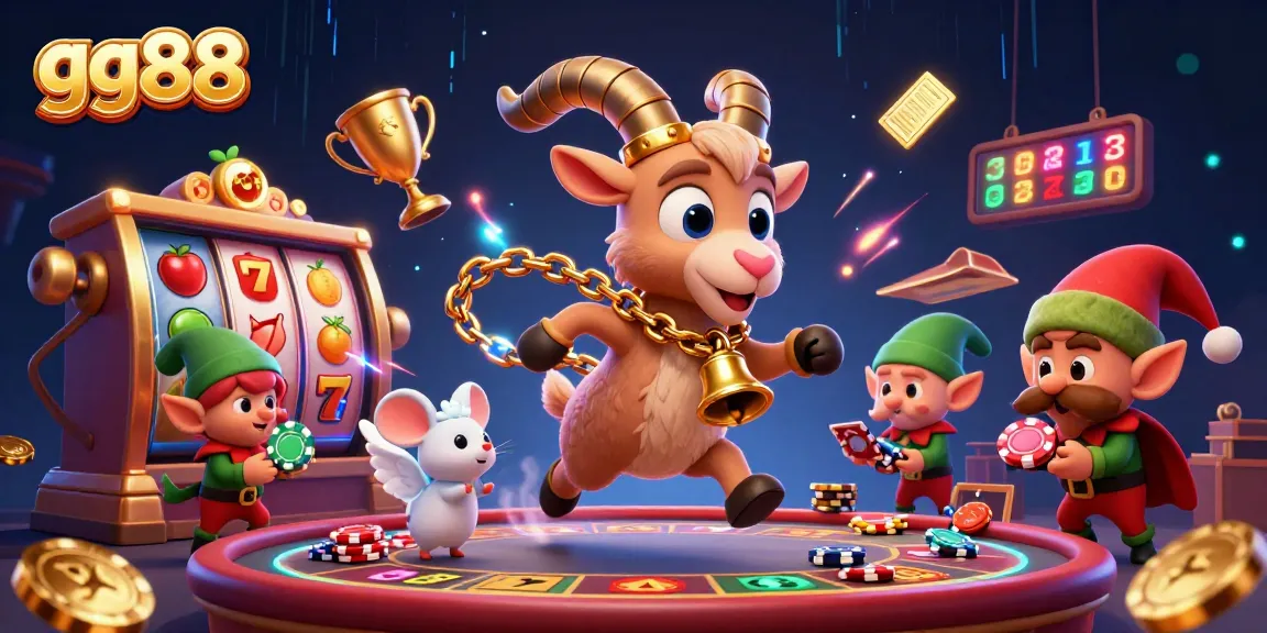 Experience thrilling gameplay at gg88 with a lively casino scene featuring unique characters.