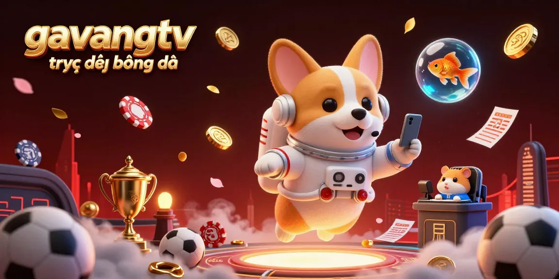 Experience the thrill of gavangtv trực tiếp bóng đá with interactive sports betting elements in a vibrant space setting