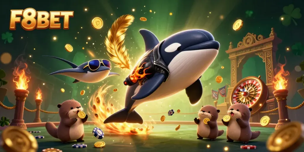 Engage in thrilling gameplay at F8BET with vibrant sea creatures and slot elements