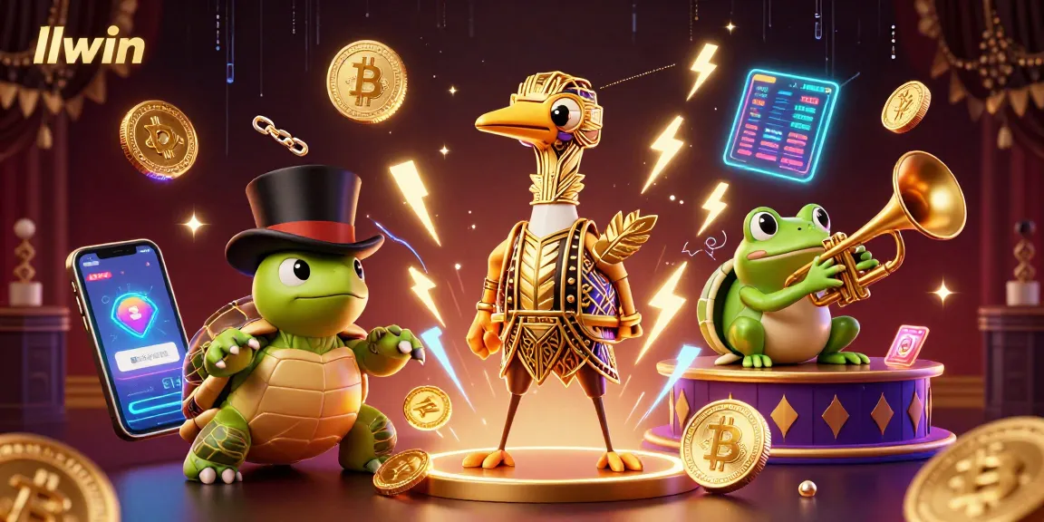 Spin and win at llwin with exciting 3D illustrations showcasing vibrant casino experiences.
