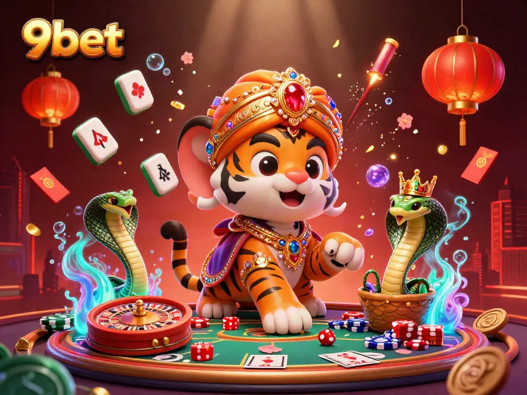 Engage with thrilling gameplay at 9bet, featuring a vibrant casino scene with immersive elements.