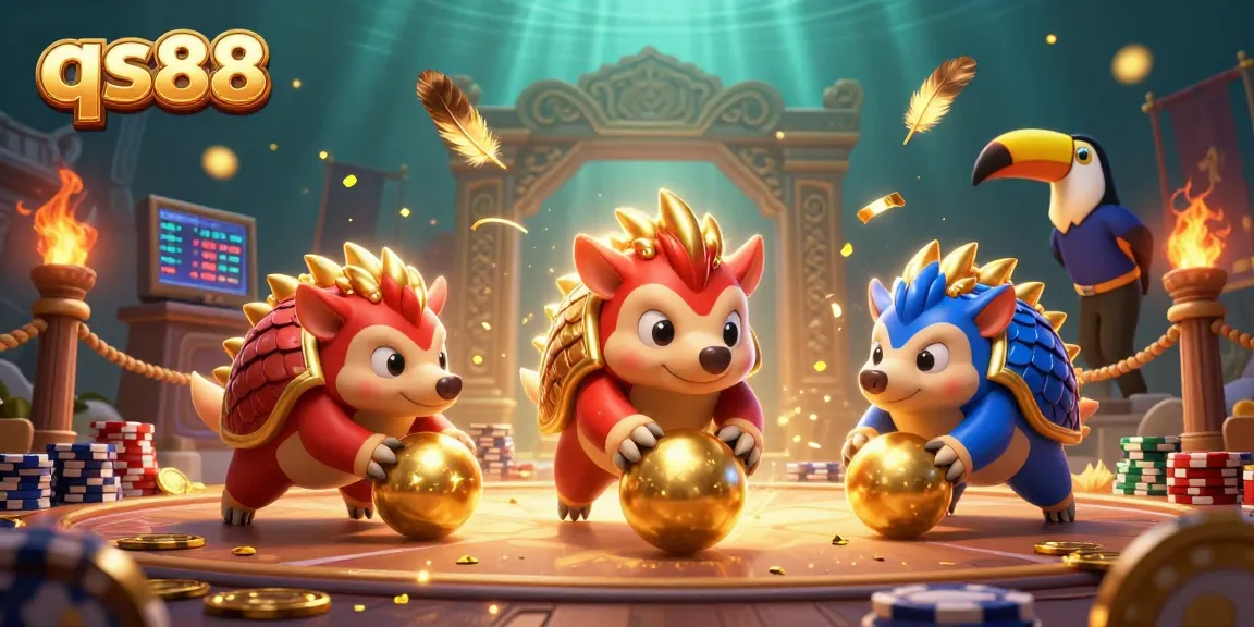 Experience thrilling gameplay at qs88 with rival pangolins competing in a dynamic casino setting.