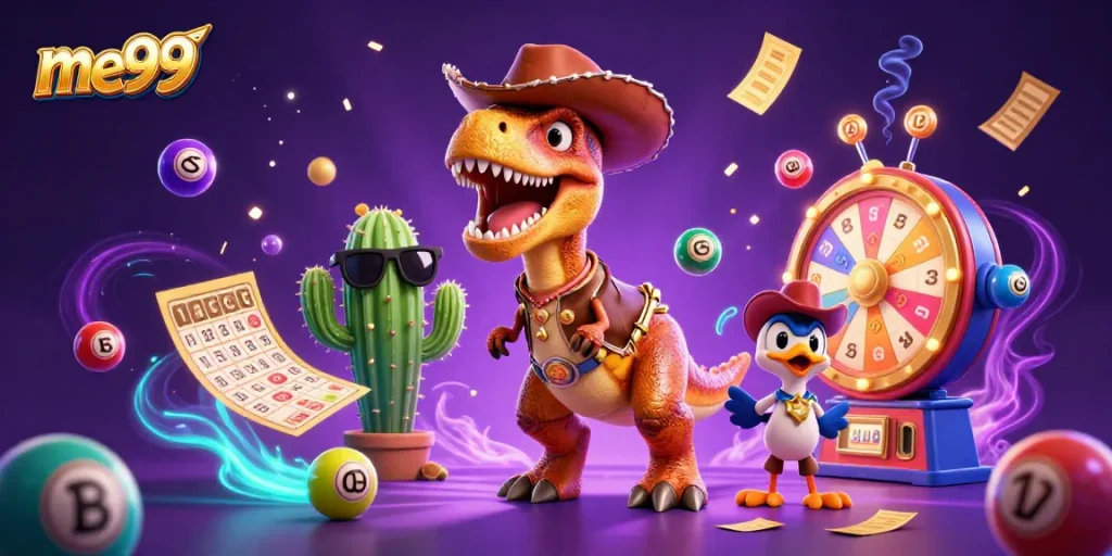 Experience thrilling gameplay at me99 with vibrant characters and dynamic casino elements!