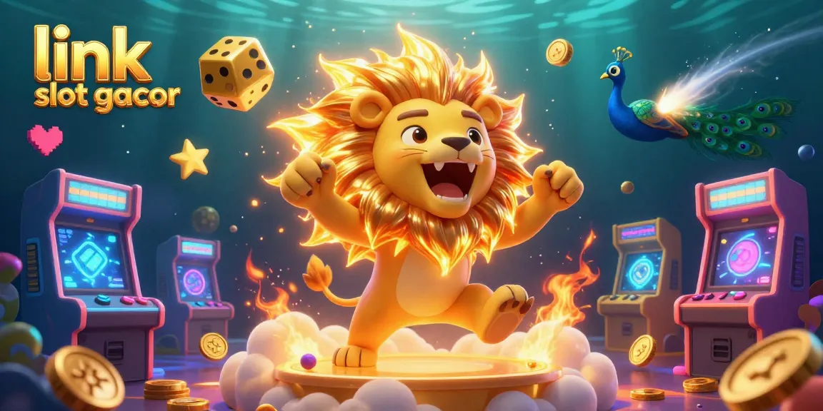 Experience thrilling gameplay with link slot gacor, featuring vibrant characters, colorful elements, and energetic casino atmosphere.