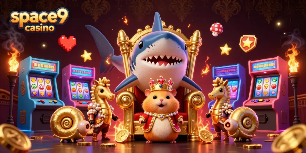 Experience thrilling gameplay at space9 casino with engaging characters and vibrant gaming elements.