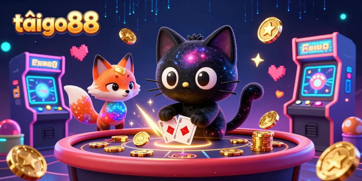 Experience the thrill of tải go88 with vibrant casino elements and engaging characters in a dynamic scene.