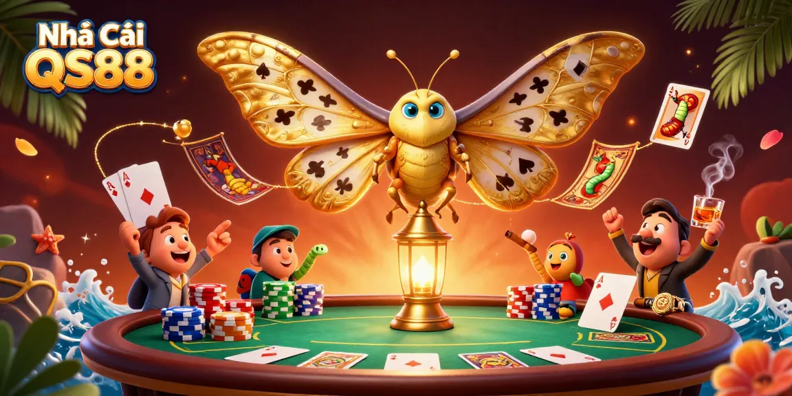 Experience thrilling moments with Nhà Cái QS88's vibrant casino scene featuring rich poker elements.
