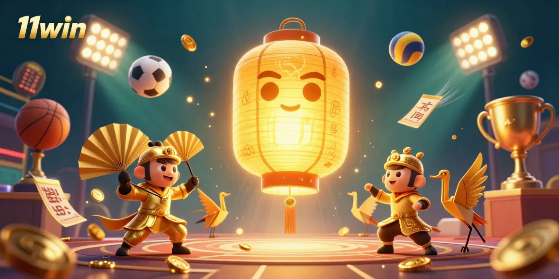 Engage with 11win's dynamic casino experience featuring sports and spirited characters.