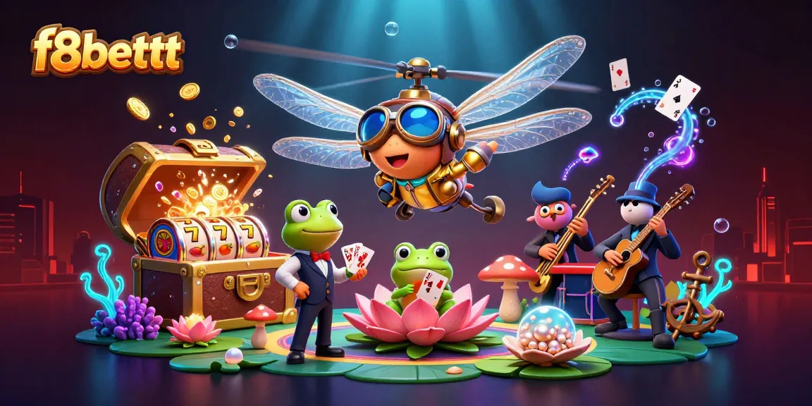 Experience winning with f8bettt at an exciting lily pad casino showcasing vibrant game elements.