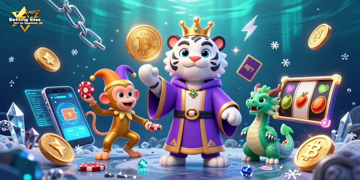 Engaging scene depicting Betting Sites Not on GamStop UK, with unique characters and vibrant casino elements.