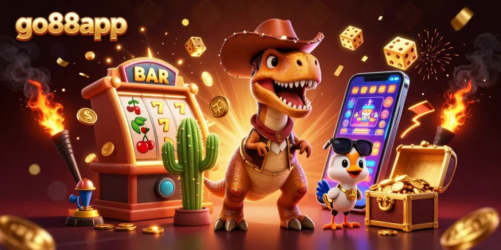 Join the excitement at go88app with a thrilling 3D slot machine jackpot explosion!
