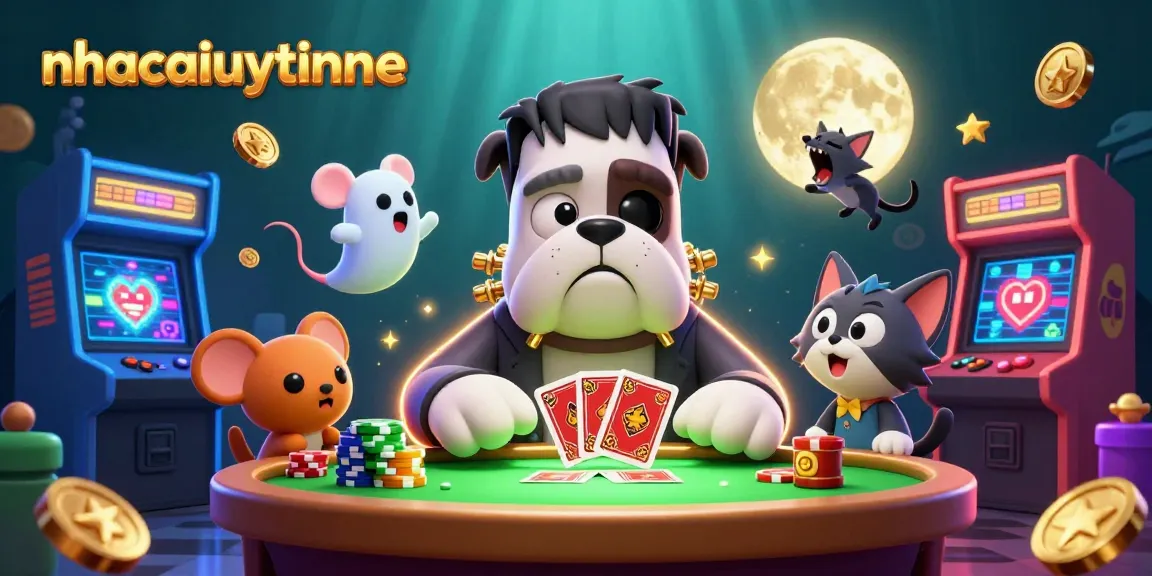 Experience thrilling gameplay at nhacaiuytinne with a vibrant 3D casino scene featuring engaging characters.