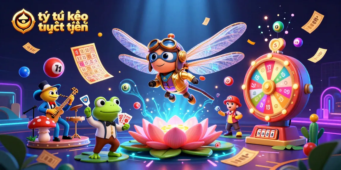 Explore tỷ lệ kèo trực tuyến with this vibrant, cartoonish depiction of an exciting casino scene.