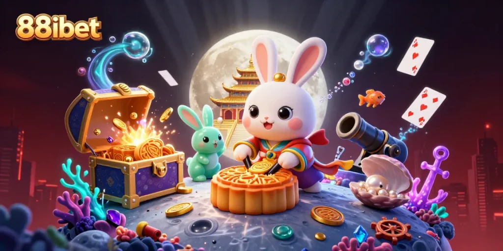 Enjoy exciting gameplay with 88ibet's unique casino atmosphere featuring vibrant characters and game elements.
