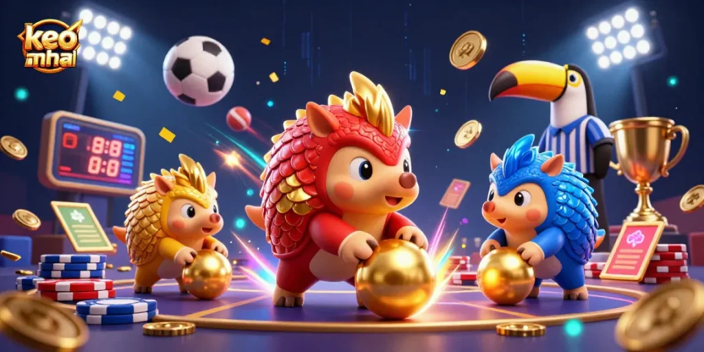 Experience keo nha cai as rival pangolins roll and bowl through poker chips in an exciting game