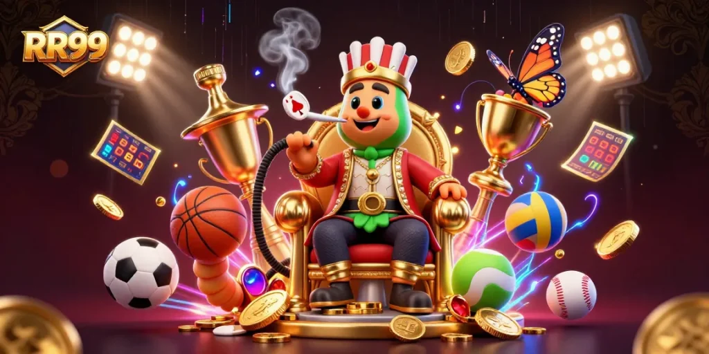 Engage with thrilling gameplay at RR99, showcasing dynamic sports themes and vibrant casino elements.