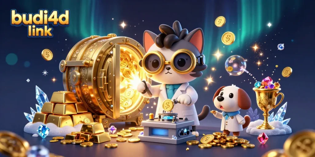 Experience the thrilling budi4d link as the mad scientist cat and dog create fortune in a vibrant casino world.