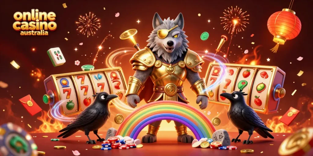 Experience the thrill of online casino Australia with vibrant, dynamic gaming elements.