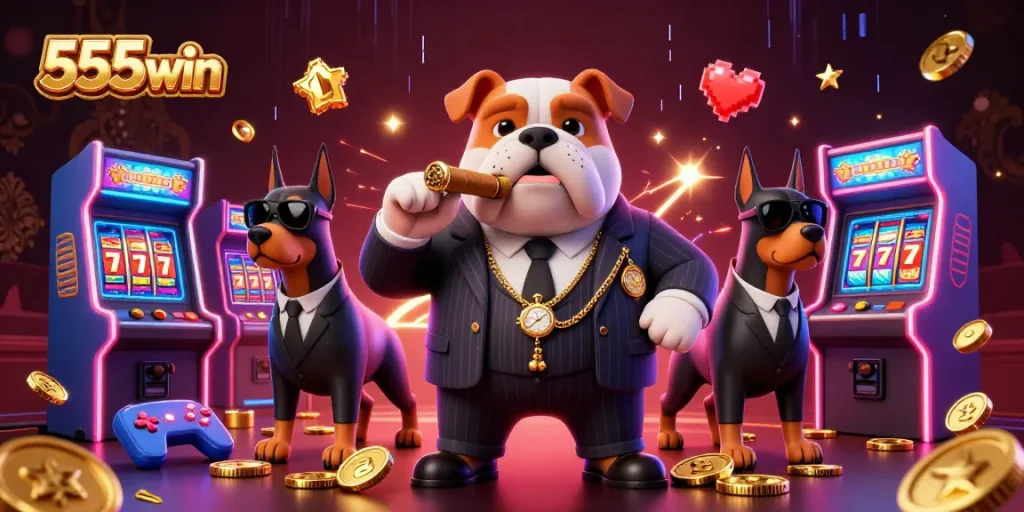 Experience thrilling wins with 555win's vibrant casino games featuring animated characters and dynamic elements.